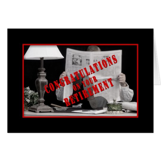 RETIREMENT CONGRATULATIONS - GREETING CARD
