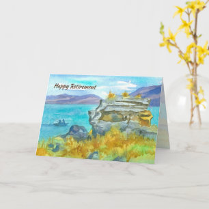 Retirement Congratulations Happy Fishing Days Lake Card
