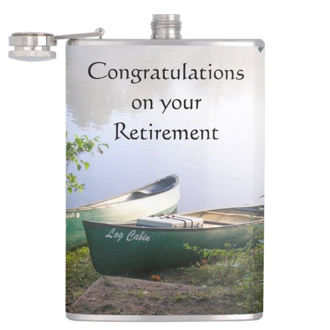 Retirement Congratulations Next Adventure Hip Flask (Opened)