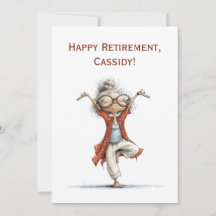 Retirement Congratulations, Retiree Yoga Woman