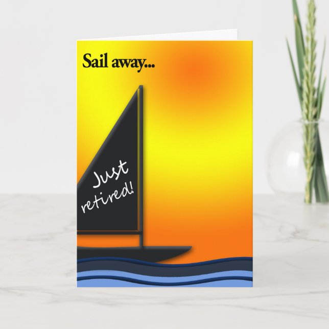 Retirement Congratulations-Sail Away Card (Front)