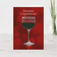 Retirement Congratulations Wine Humour