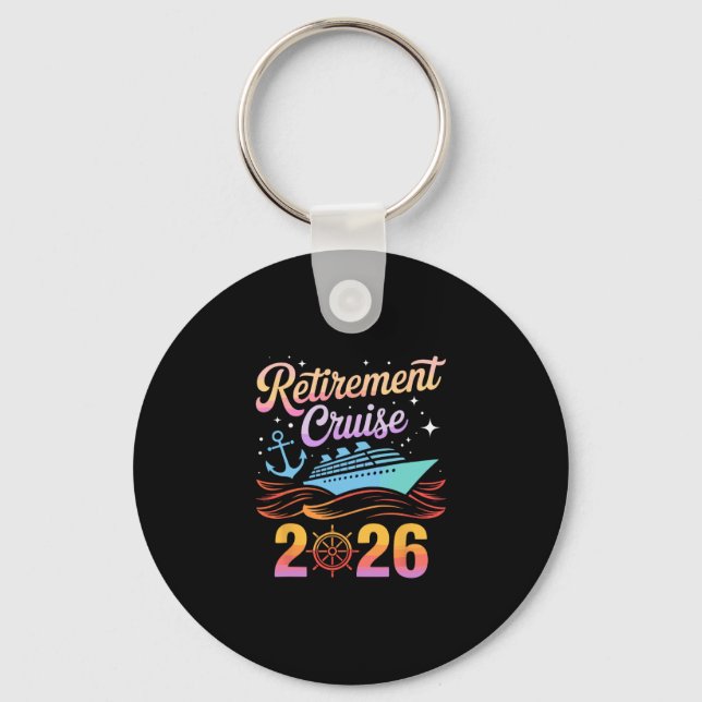 Retirement Cruise 2026  Key Ring (Front)