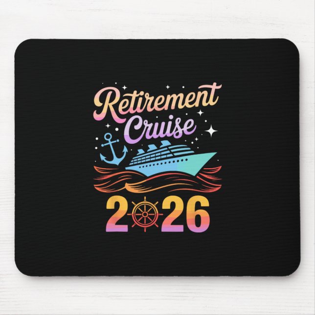 Retirement Cruise 2026  Mouse Mat (Front)