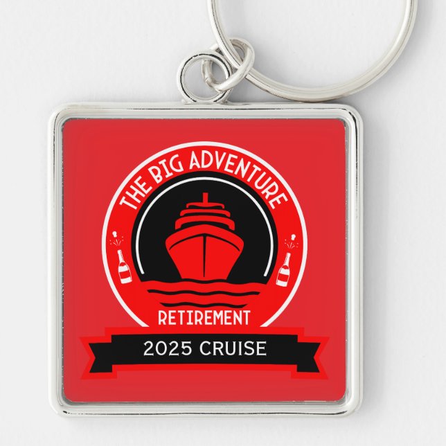 RETIREMENT CRUISE KEY RING (Front)