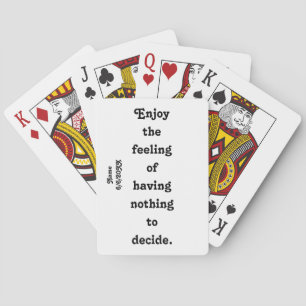 RETIREMENT Enjoy quote party favour Playing Cards