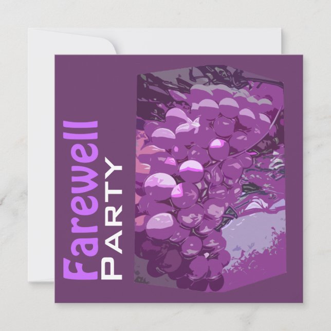 Retirement farewell party elegant personalise invitation (Front)