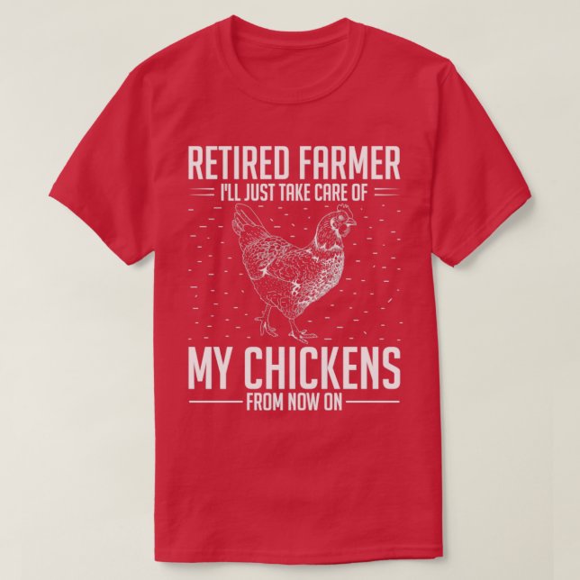 Retirement Farming Funny Retired Farmer Farm Anima T-Shirt (Design Front)