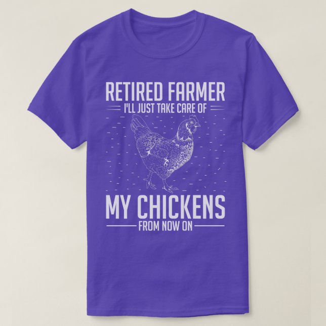 Retirement Farming Funny Retired Farmer Farm Anima T-Shirt (Design Front)