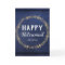 Retirement Faux Foil Wreath Blue Card