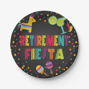 Retirement Fiesta- Paper Plate