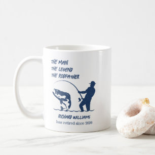 Retirement Fishing the Rodfather Big Fish  Coffee Mug