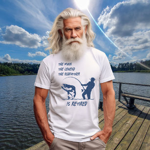 Retirement Fishing the Rodfather Big Fish  T-Shirt