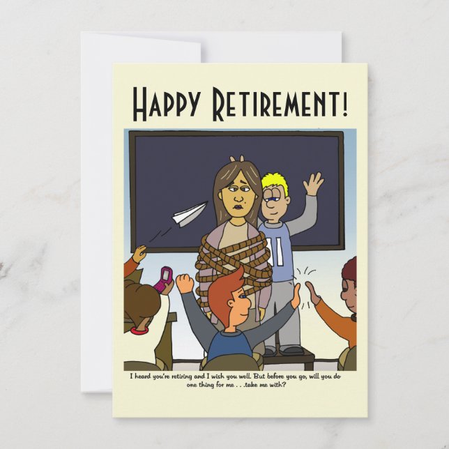 Retirement Flatcard Card (Front)