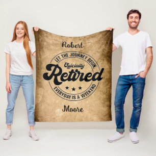 Retirement  fleece blanket
