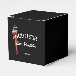 Retirement For A Plumber Favour Box