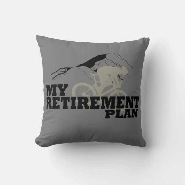 Retirement for Cycler gift Cushion (Front)