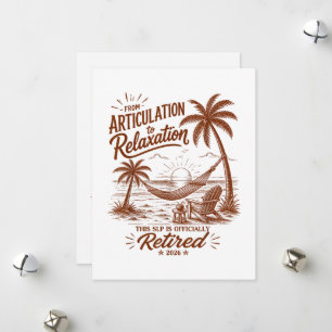 Retirement Form Articulation to Relaxation 2026 Holiday Card