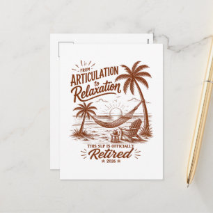Retirement Form Articulation to Relaxation 2026 Holiday Postcard