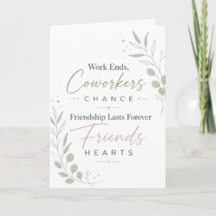 Retirement Friendship Gift for Coworker Card