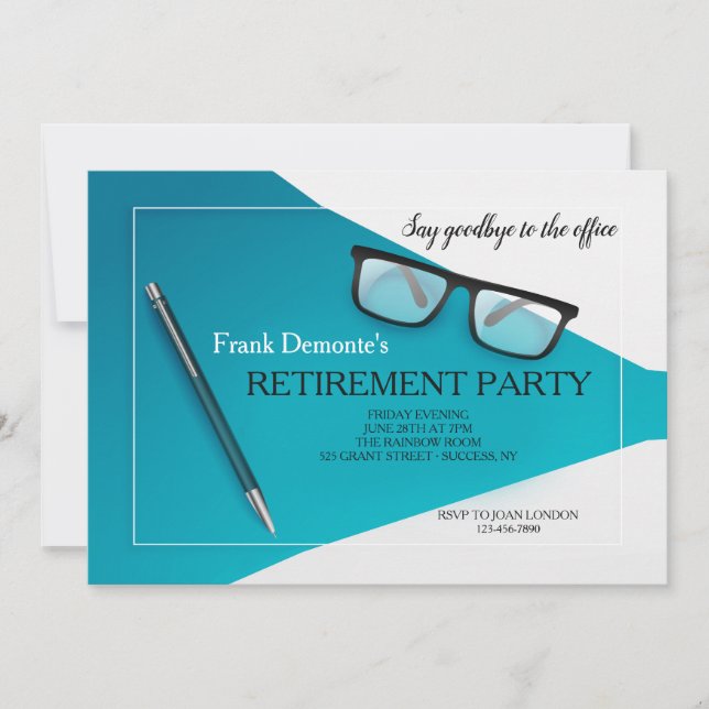 Retirement From Office Invitation (Front)