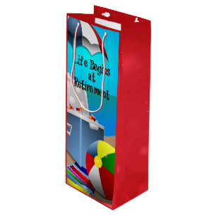 Retirement - Fun at the Beach Wine Gift Bag