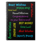 Retirement FUN Black Colourful Memory Book