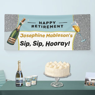 Retirement function works do party banner