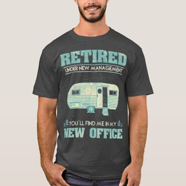 Retirement Funny Camping RV Caravan Gift Retiree T-Shirt (Front)