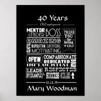 Retirement gift for Boss long service award