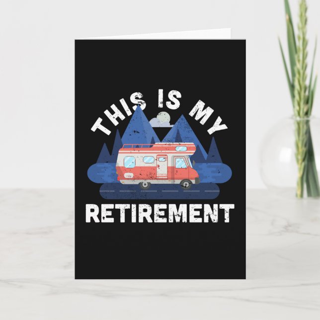 Retirement Gift for Motorhome Enthusiast Card (Front)