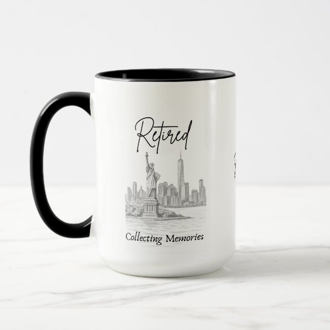 Retirement Gift for Travelers Mug (Left)