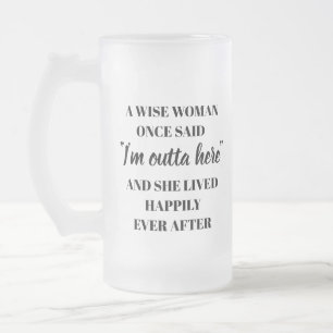 Retirement Gift for Women from Colleagues & Cowork Frosted Glass Beer Mug