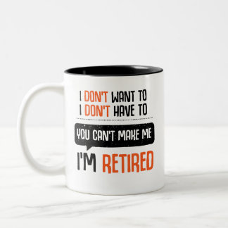 Retirement Gift For Women Funny Retirement Gift Two-Tone Coffee Mug