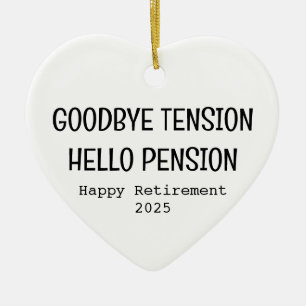 Retirement Gift, Retirement 2025, Retired, leaving Ceramic Tree Decoration
