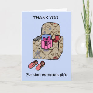 Retirement Gift Thank You. Thank You Card
