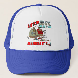 Retirement Gifts and Retirement T-shirts Trucker Hat