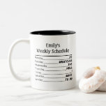 Retirement gifts for women and men Two-Tone coffee mug<br><div class="desc">Custom this mug with your own text!

Funny Retirement Gift for Women from Colleagues & Coworkers. This is the perfect gift for a retiring coworker. She won't be able to drink her coffee without giggling!!</div>