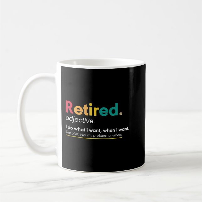 Retirement Gifts For Women Funny Retirement Gifts  Coffee Mug (Left)