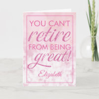 Retirement Glamourous Pink Retire Great