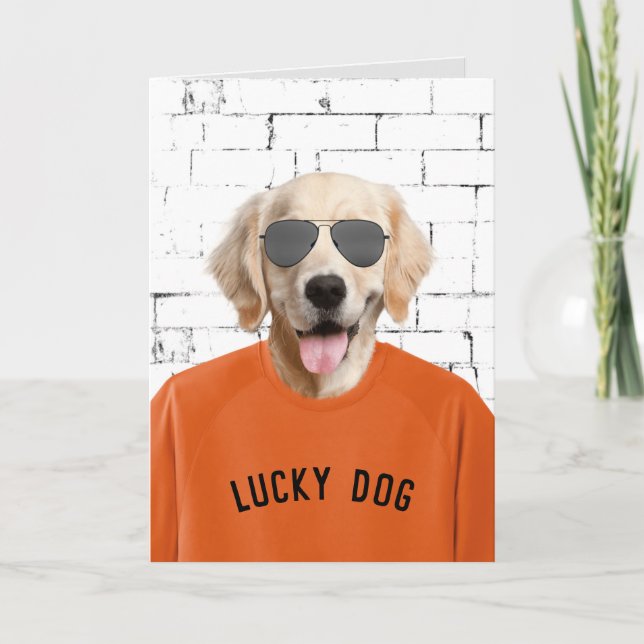 Retirement Golden Retriever  Card (Front)