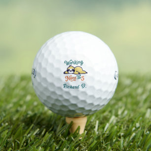 Retirement Golf Balls - Funny 9 To 5 Callaway