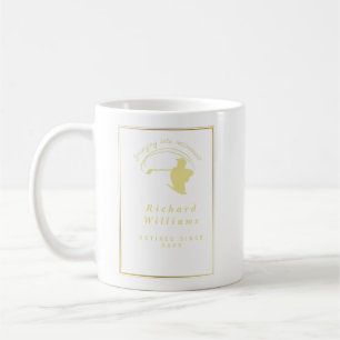 Retirement Golf Party Classic Green Golden Player  Coffee Mug