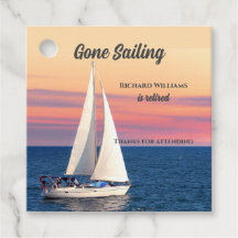 Retirement Gone Sailing Sailboat Sunset Ocean