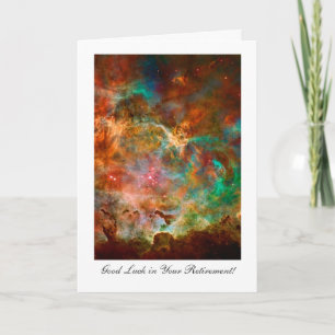 Retirement Good luck, Carina Nebula Star Journey Card