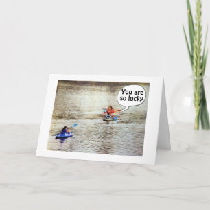 *****RETIREMENT***** GREETING CARD KAYAK STYLE