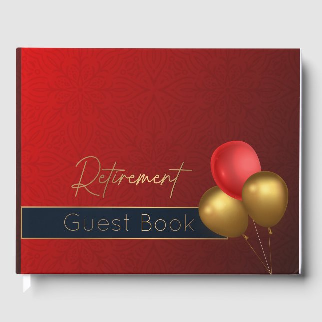 retirement guest book retirement party decorations (Front)