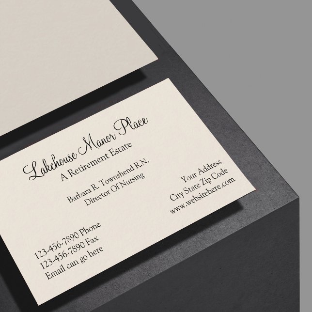 Retirement Home Business Card (Creator Uploaded)