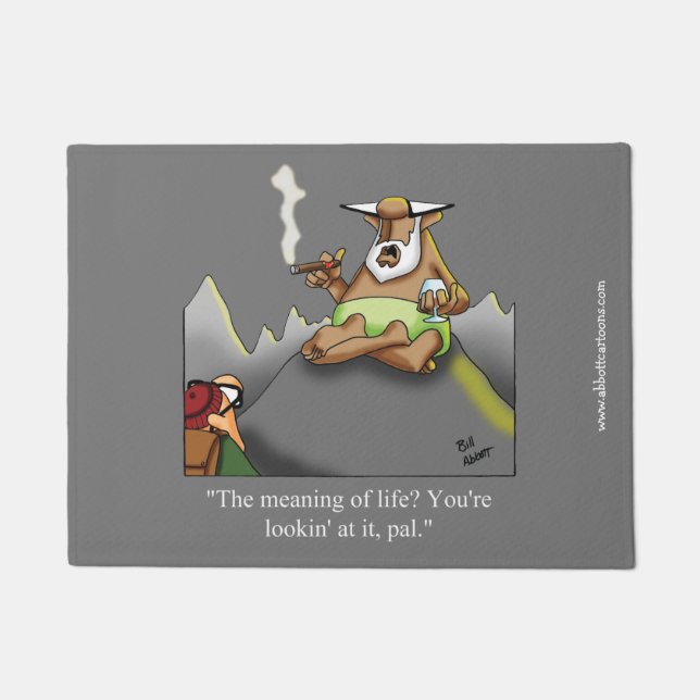 Retirement Humour Doormat Gift (Front)