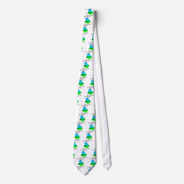 Retirement humour for golfers tie (Front)